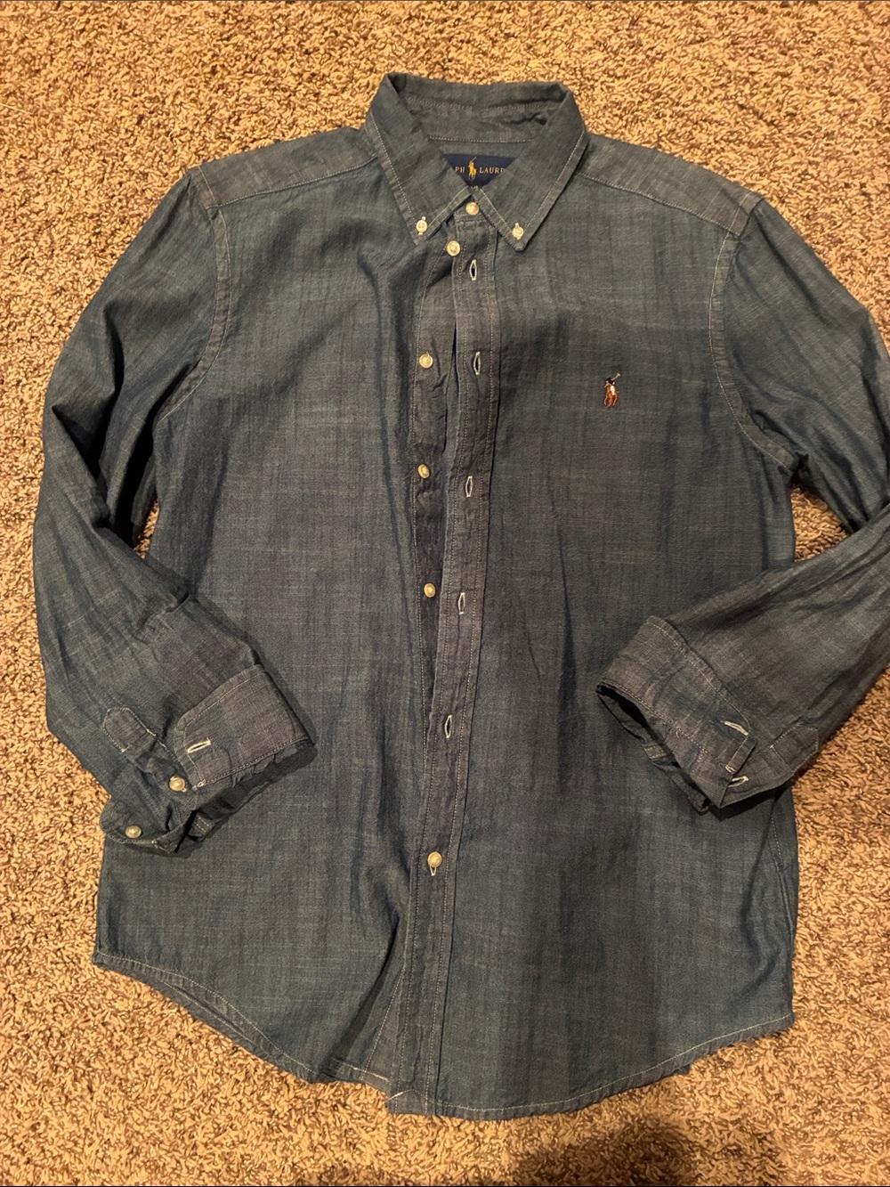 Polo by Ralph Lauren Indigo Denim Button-Down Shirt